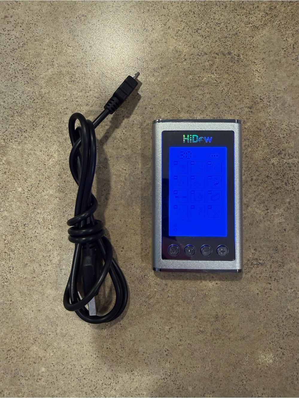 HiDow XPD 12 JQ5C Modes TENS Unit, Machine/Remote Only w/ USB Charger - Tested